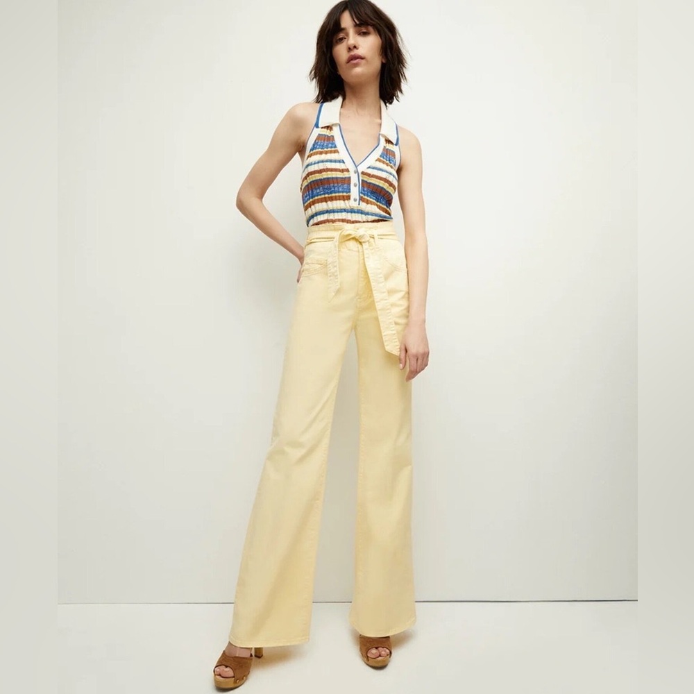 Veronica Beard
Rosanna High Rise Straight Jeans in Pale Yellow